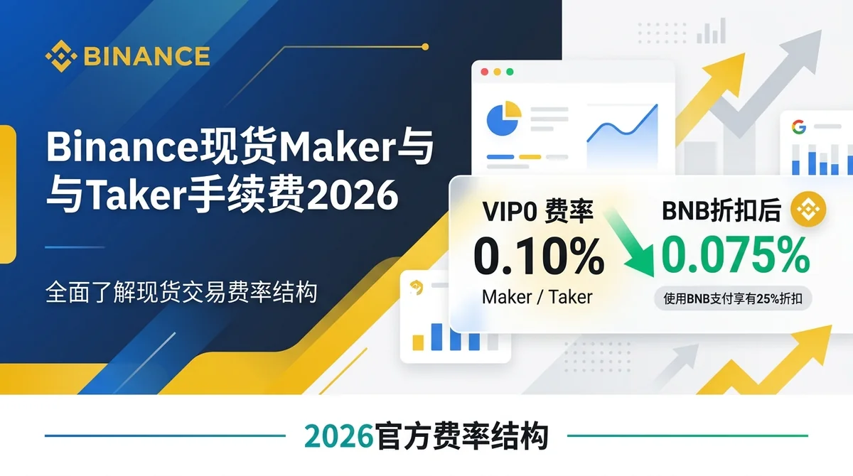 Binance现货Maker与Taker手续费2026官方费率结构深度解析