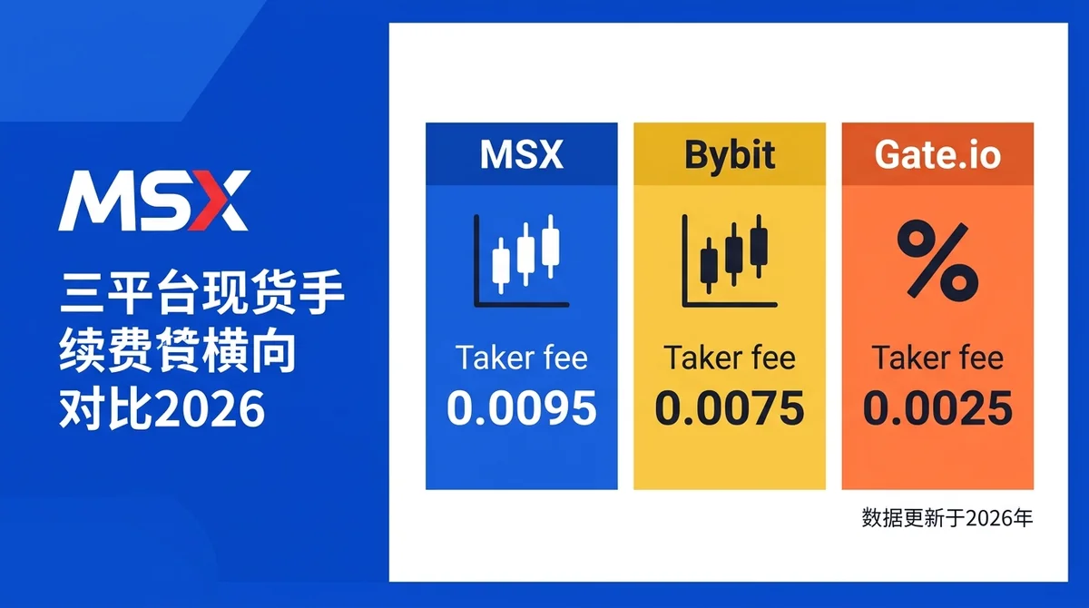 MSX Spot Fees vs Bybit vs Gate.io 2026: Maker/Taker Rates, Tiered Structures & Real Cost Breakdown