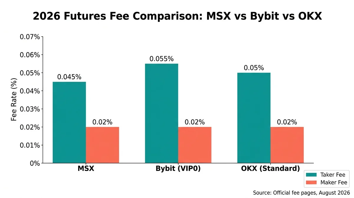 Wide 16:9 horizontal grouped bar chart on a white background. Three groups along the X-axis labeled in bold English: 'MSX', '