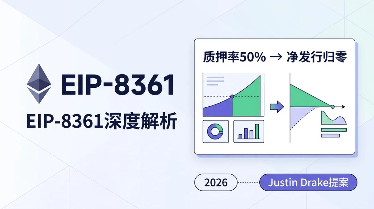 以太坊EIP-8361提案深度解析：质押率达50%时销毁全部验证者奖励，ETH净发行量将归零 2026