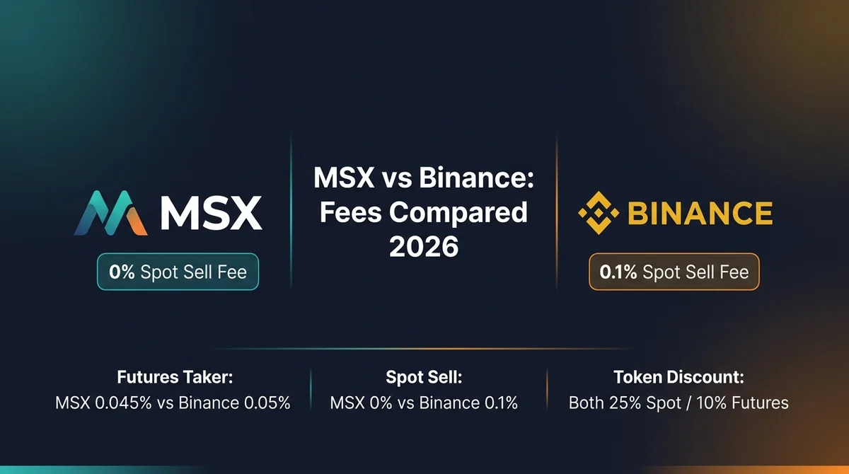 MSX Exchange Fees vs Binance: How Much Cheaper? 2026 Spot & Futures Rate Comparison